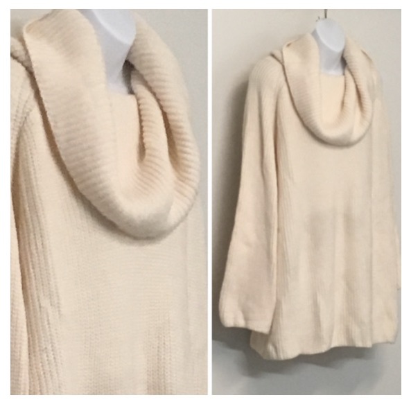 Plush Oversized Sweater TOP Extreme Cowlneck - Picture 4 of 4